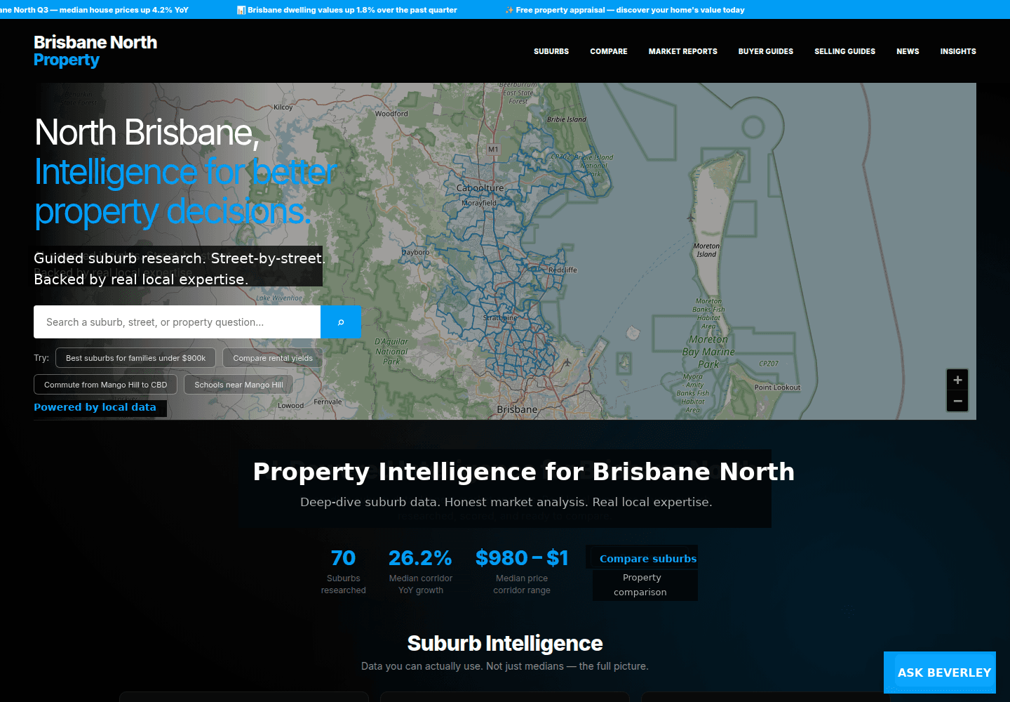 Brisbane North Property homepage preview